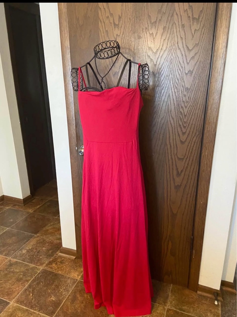 Banana Republic Vibrant Red Strappy Maxi Dress